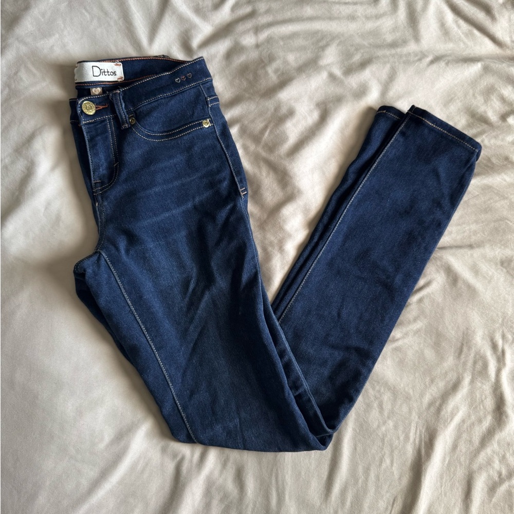 Dittos Low Rise Dark Wash Skinny Jeans